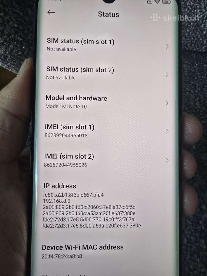 Xiaomi Mi note 10 128gb - nuotraukos Nr. 9