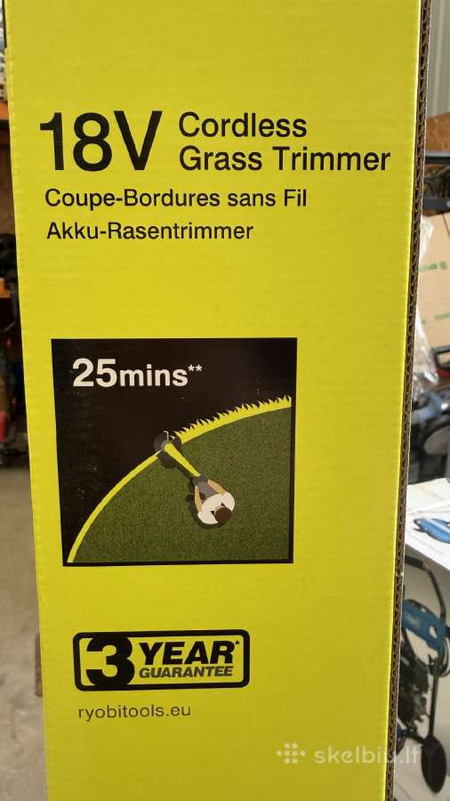 Akumuliatorinis trimeris Ryobi 18v - nuotraukos Nr. 6