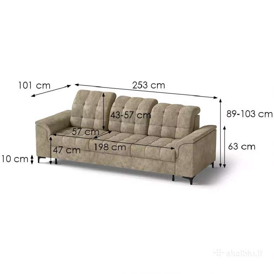 Minkštų baldų komplektas “Napo 3f+2pd+1 - nuotraukos Nr. 11