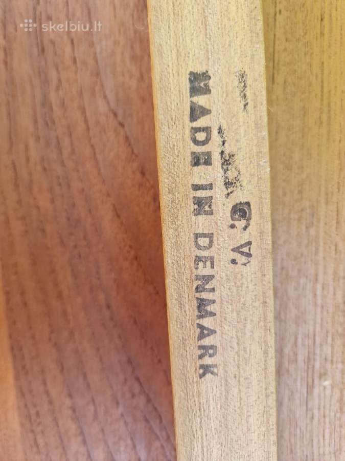 Vintažinis mid century tikmedžio rašomojo stalas - nuotraukos Nr. 2