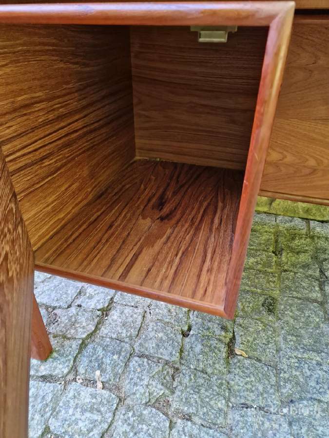 Vintažinis mid century tikmedžio rašomojo stalas - nuotraukos Nr. 19