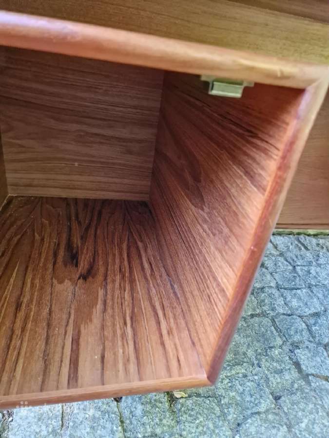Vintažinis mid century tikmedžio rašomojo stalas - nuotraukos Nr. 20