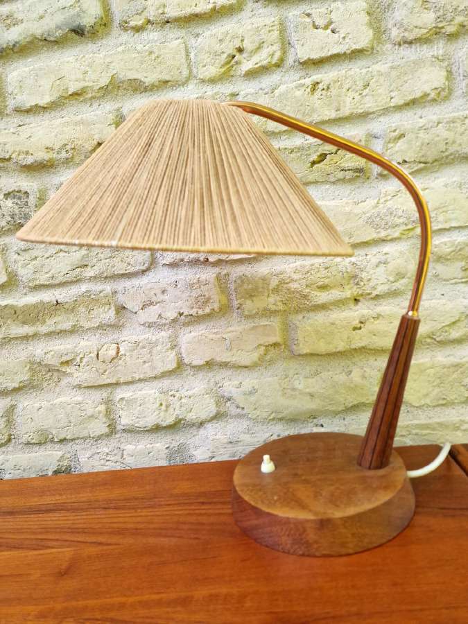 Vintažinis mid century tikmedžio rašomojo stalas - nuotraukos Nr. 23