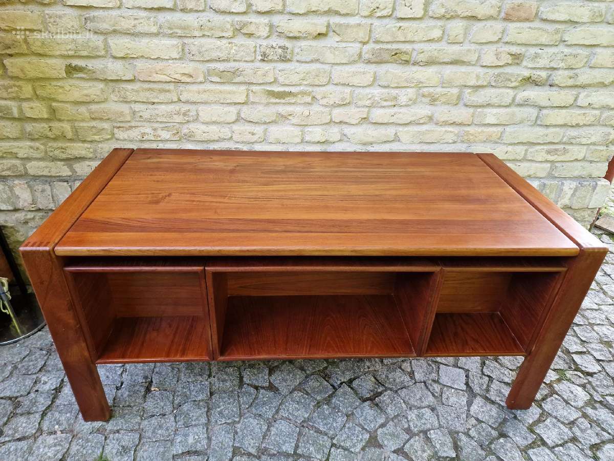 Vintažinis mid century tikmedžio rašomojo stalas - nuotraukos Nr. 34