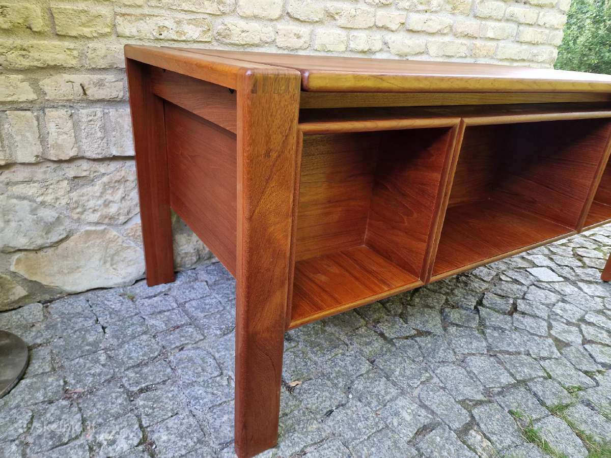 Vintažinis mid century tikmedžio rašomojo stalas - nuotraukos Nr. 37