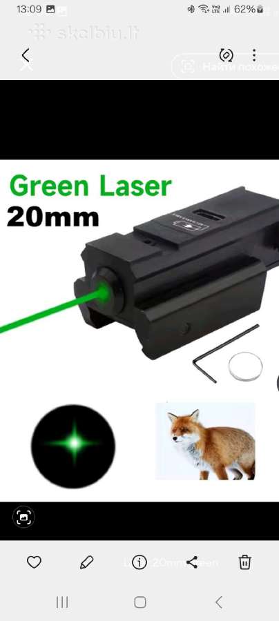 Taktinis lazerinis taikiklis Usb įkraunamas - nuotraukos Nr. 2