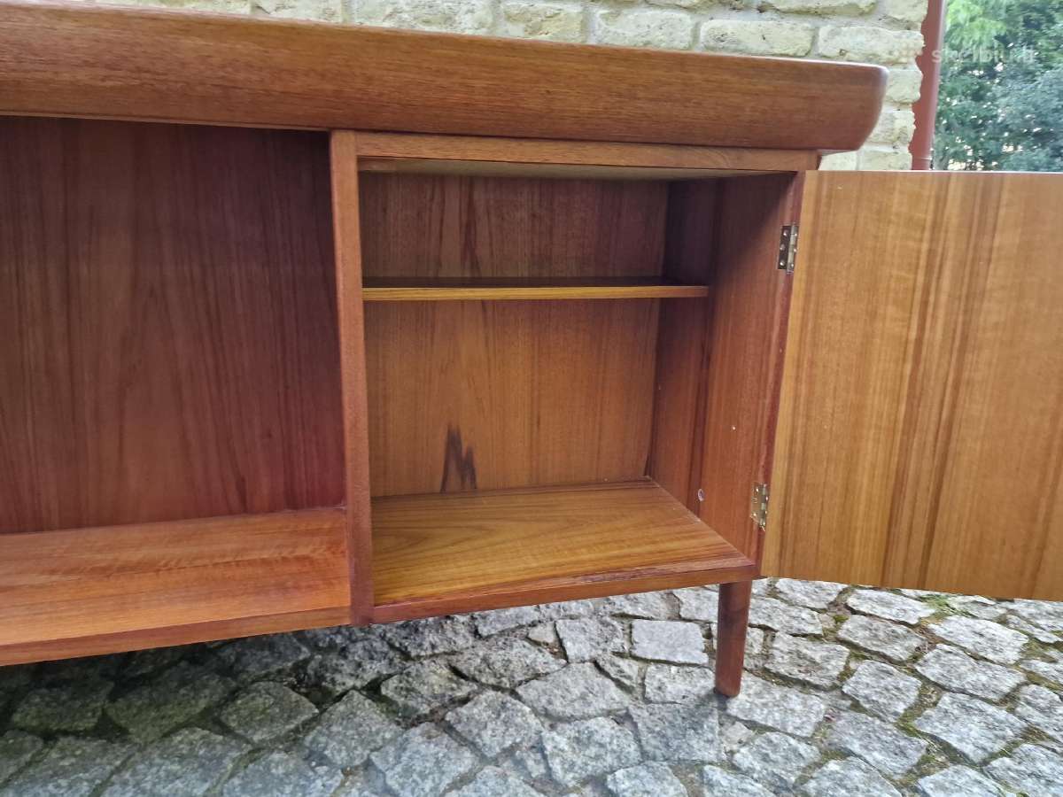 Vintažinis mid century tikmedžio rašomojo stalas - nuotraukos Nr. 33