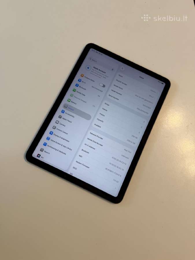 Apple iPad air 4th gen. 256gb cellular Mdm - nuotraukos Nr. 2