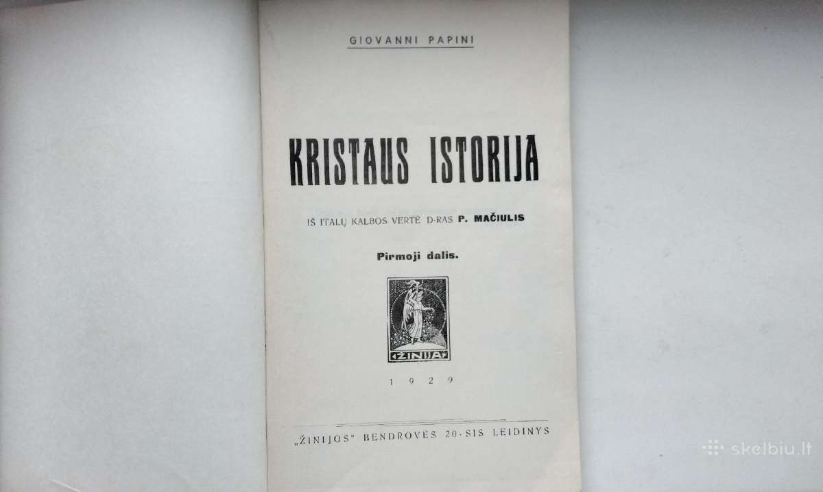 G. Papini. Kristaus istorija. 1 dalis. 1990 m. lei - nuotraukos Nr. 2