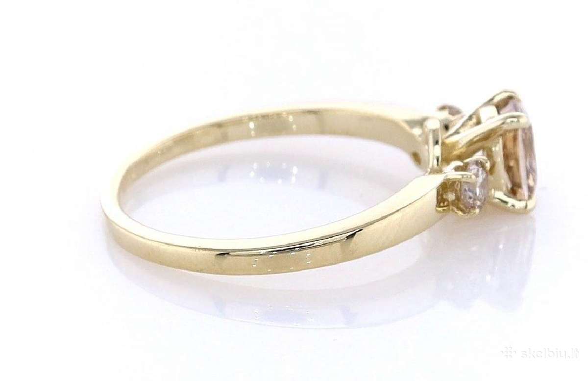 Natūralių deimantų žiedas, 14k auksas, 0,67ct, Igi - nuotraukos Nr. 3