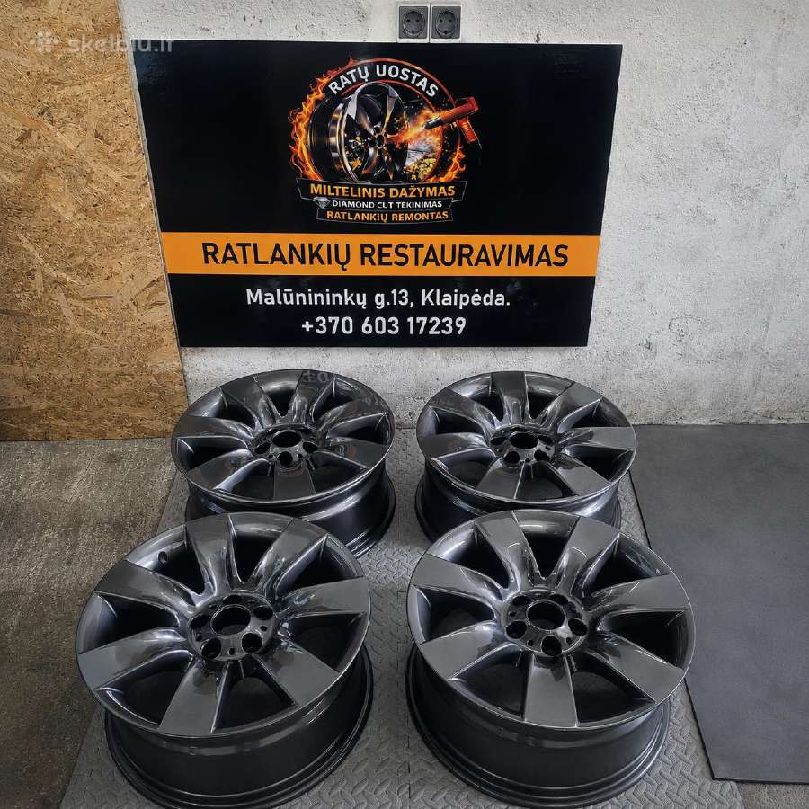 Miltelinis dažymas, ratlankiu restauravimas - nuotraukos Nr. 27