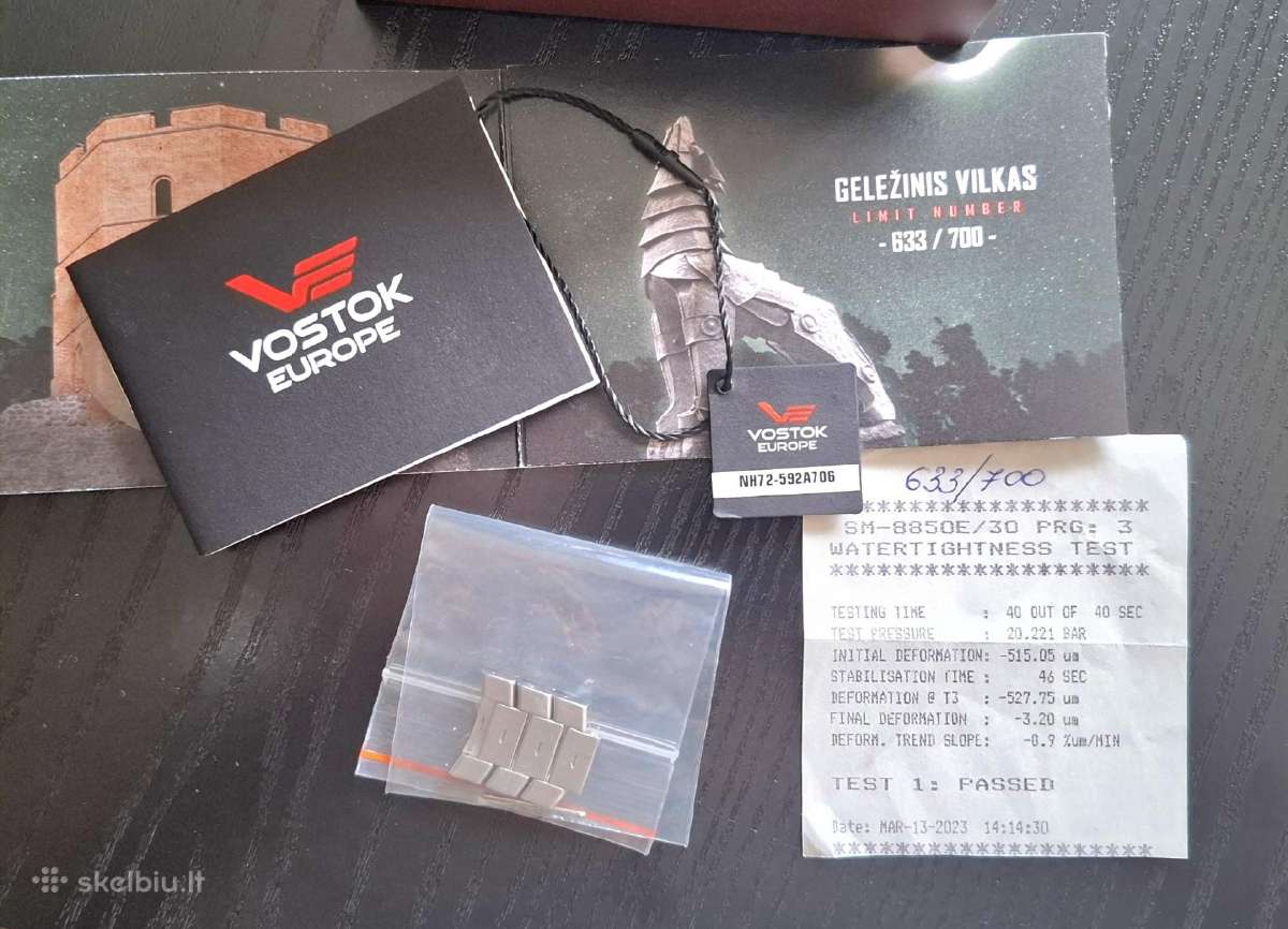 Vostok Europe "Geležinis Vilkas" Limited edition - nuotraukos Nr. 5
