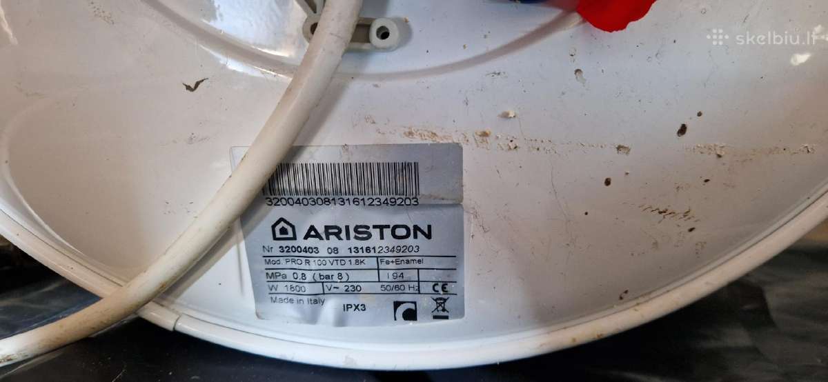 Vandens šildytuvas kombinuotas Ariston - nuotraukos Nr. 3
