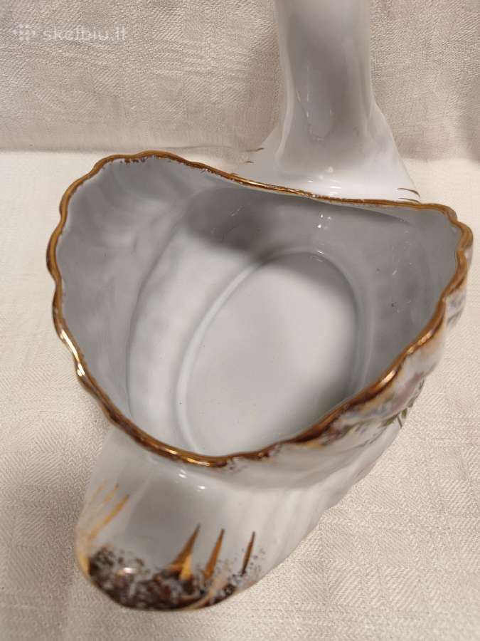 Porcelianinė saldaininė, dekoruota auksu - nuotraukos Nr. 9