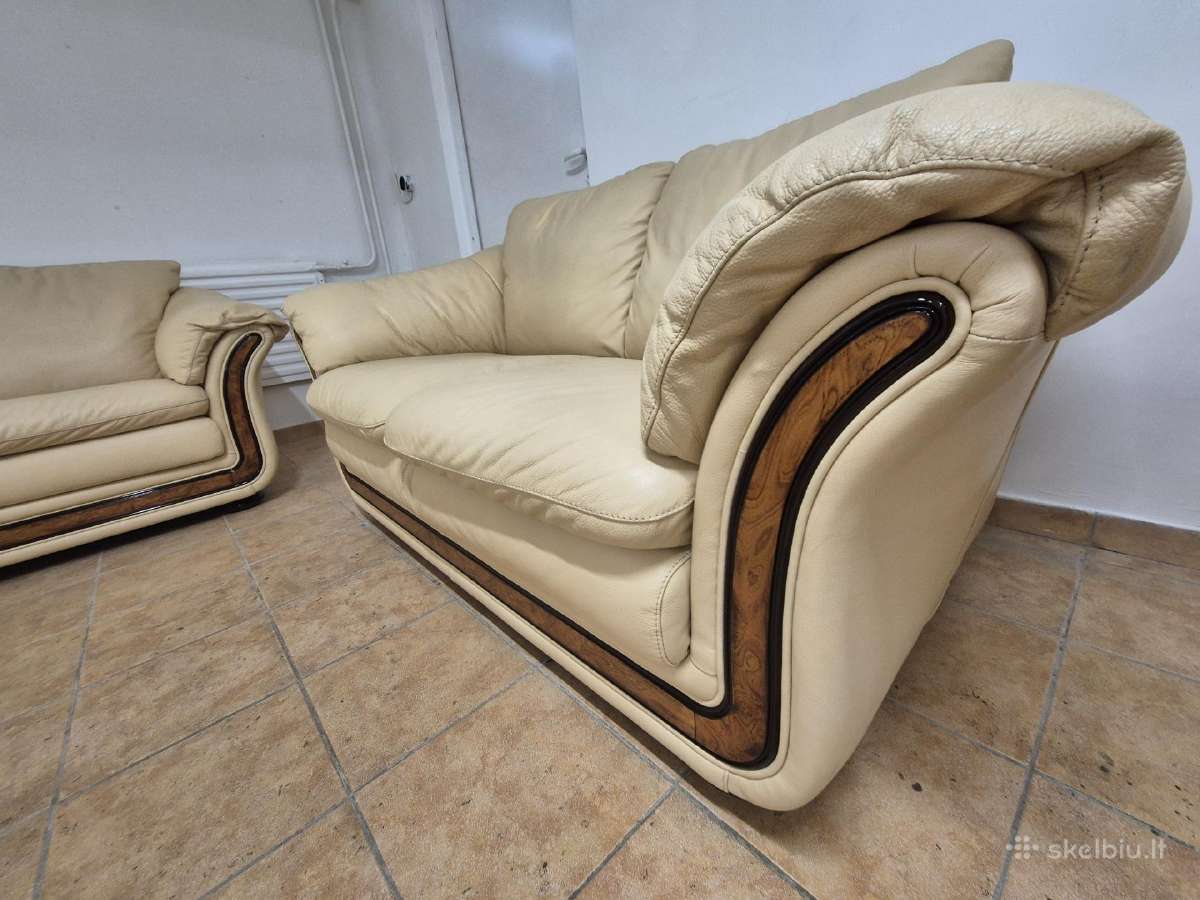 Itališkas odinis svetainės komplektas - nuotraukos Nr. 7