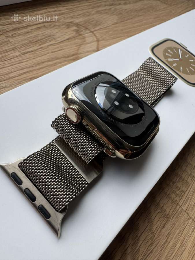 Apple Watch Series 8 Gold Stainless Steel 41mm - nuotraukos Nr. 2