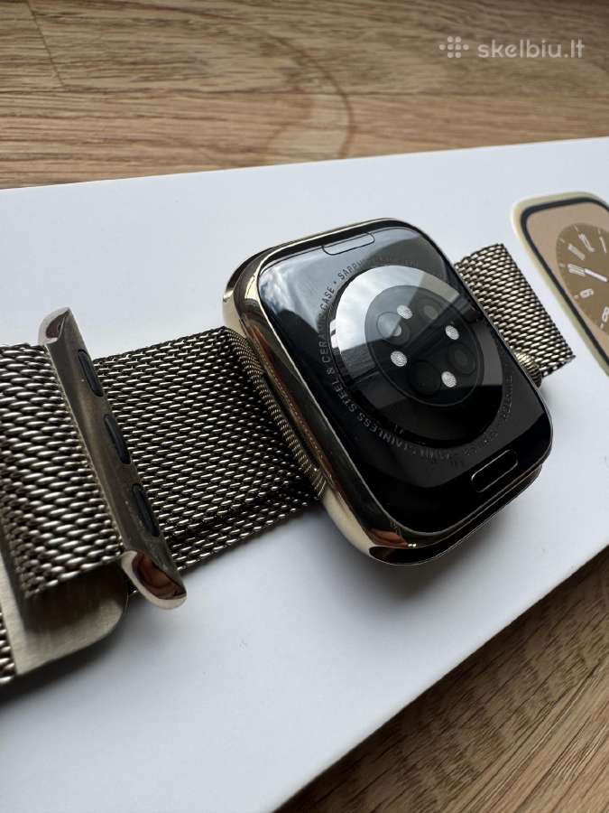 Apple Watch Series 8 Gold Stainless Steel 41mm - nuotraukos Nr. 3