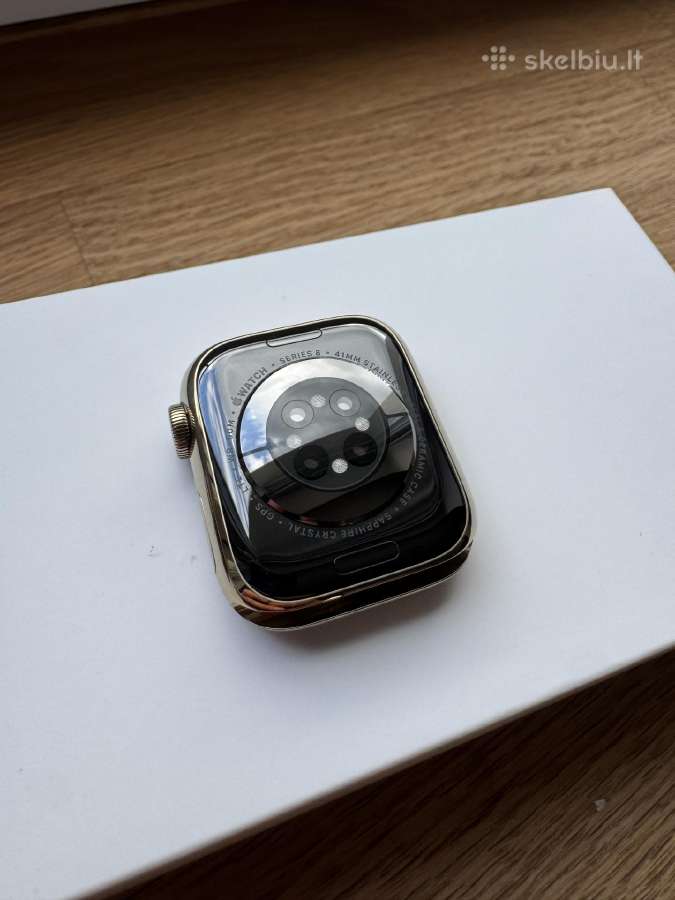 Apple Watch Series 8 Gold Stainless Steel 41mm - nuotraukos Nr. 4