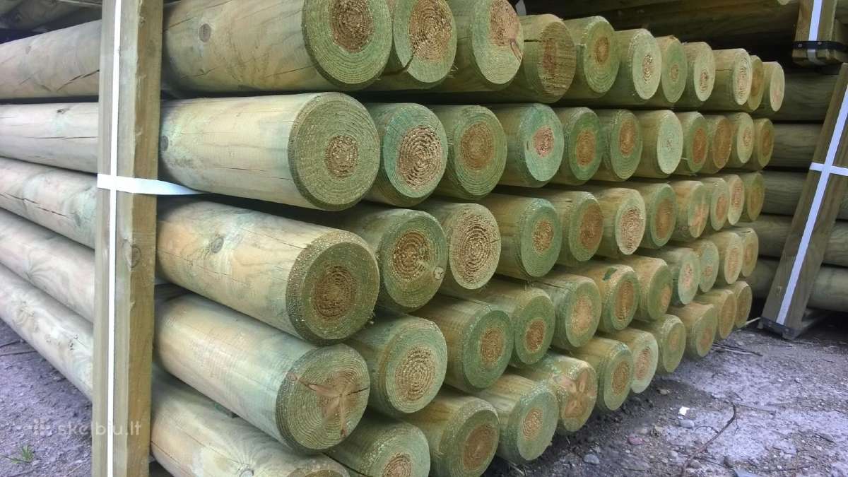 Kuolai tekinti mediniai, impregnuoti 3-4kl - nuotraukos Nr. 12