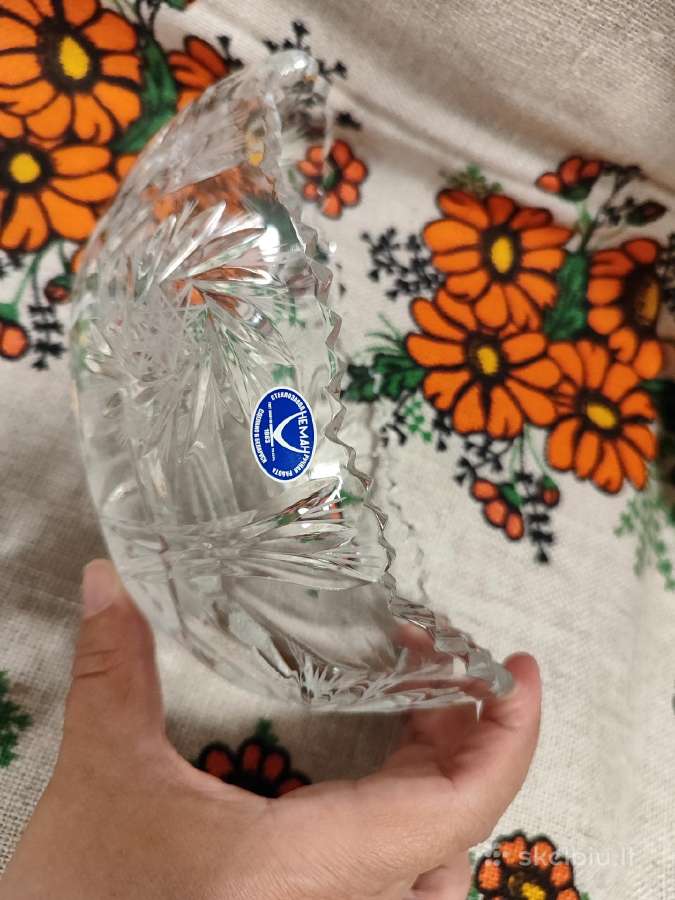 Krištoliniai dubenys, trys vnt. - nuotraukos Nr. 6