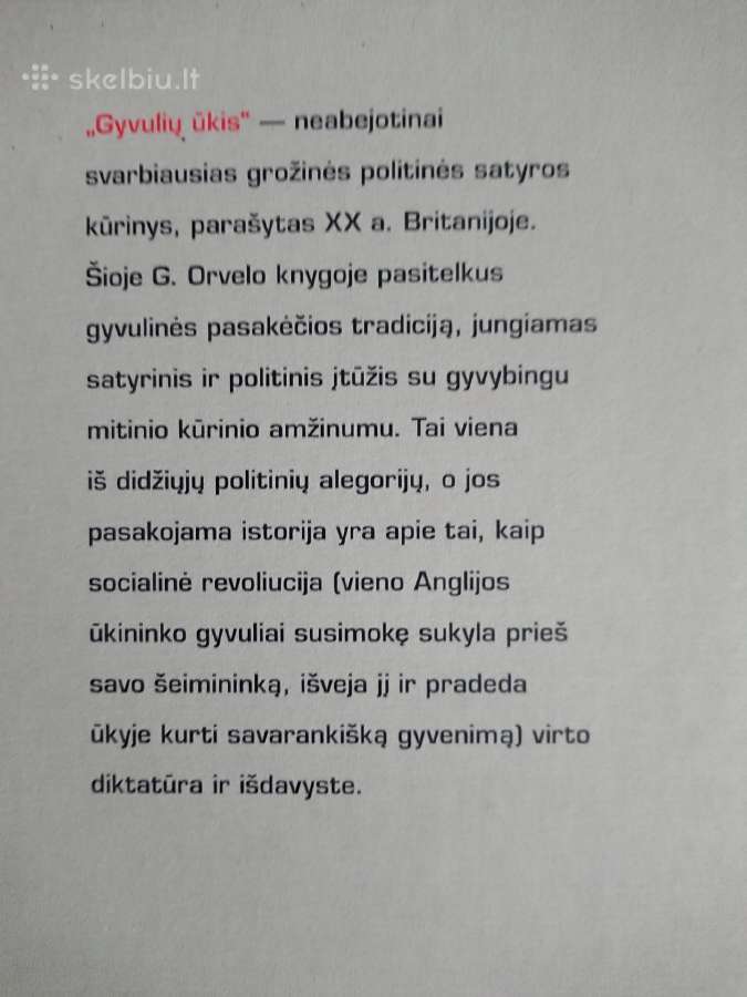 Knyga ,Gyvuliu Ukis, - nuotraukos Nr. 2