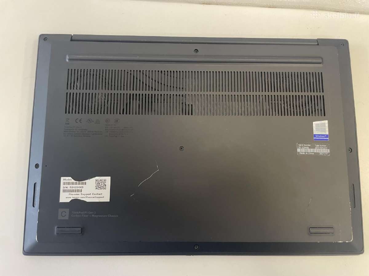 Lenovo Thinkpad P1 Gen3 Xeon(r) W-10855m 32 512 - nuotraukos Nr. 6