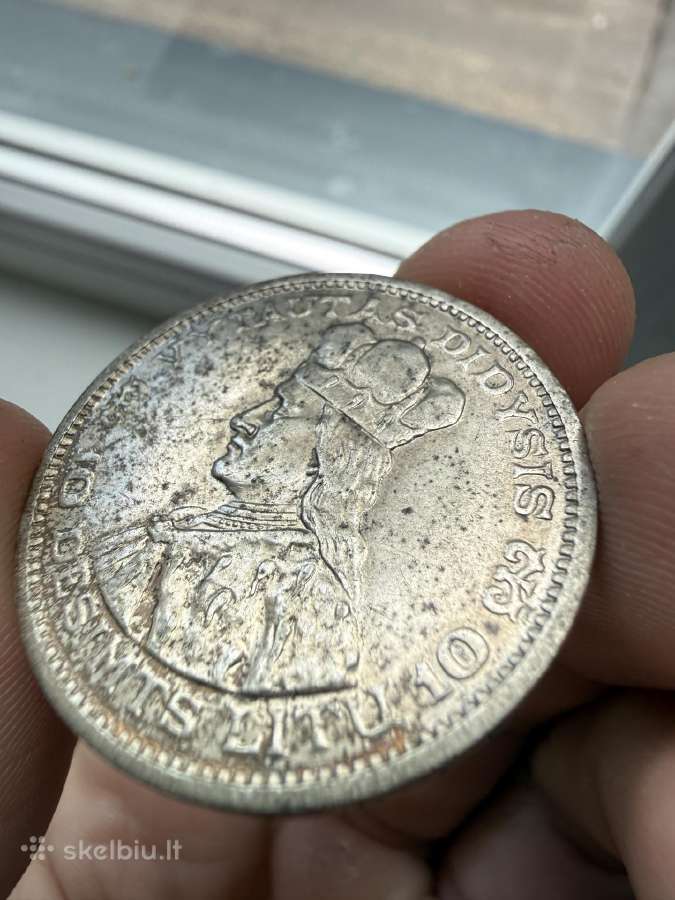 1936 m. 10 litų Vytautas - nuotraukos Nr. 2