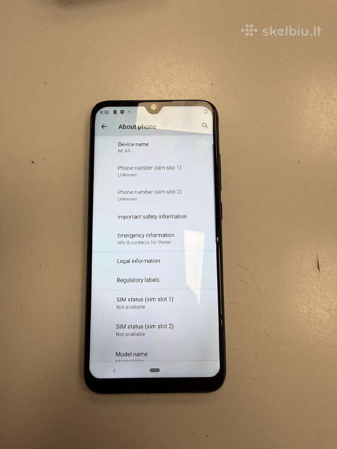 Mi a3 128gb RAM 4gb - nuotraukos Nr. 2