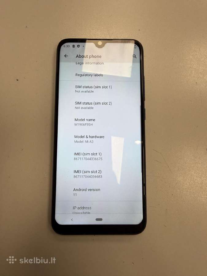 Mi a3 128gb RAM 4gb - nuotraukos Nr. 3