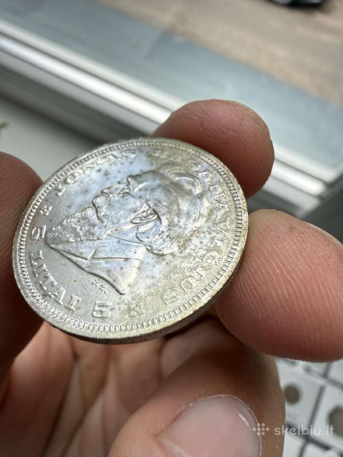 1936 m. 5 litai Basanavičius - nuotraukos Nr. 2