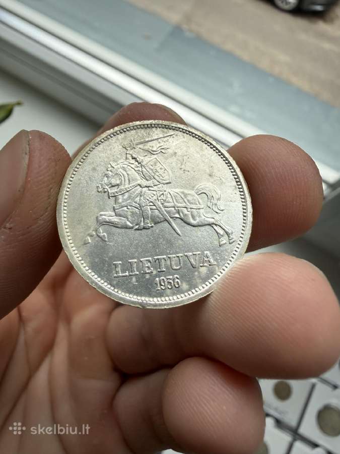 1936 m. 5 litai Basanavičius - nuotraukos Nr. 3