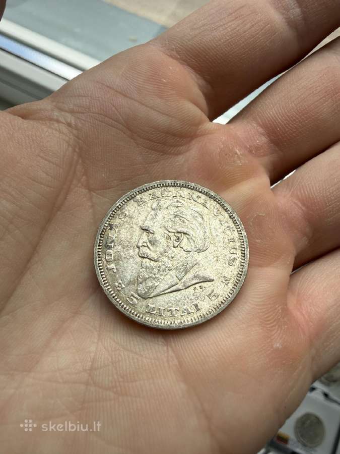1936 m. 5 litai Basanavičius - nuotraukos Nr. 5