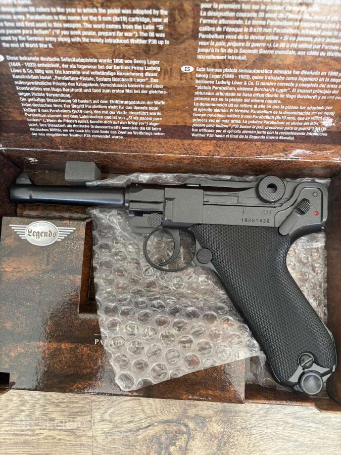 Luger Parabellum P.08 Co2 Airsoft pistoleta WWII - nuotraukos Nr. 2