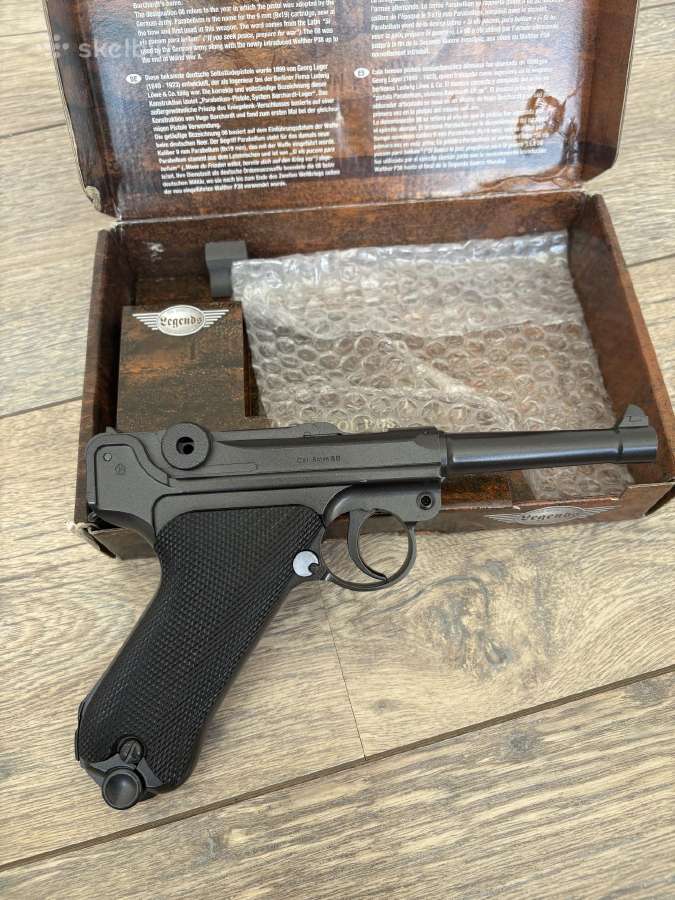 Luger Parabellum P.08 Co2 Airsoft pistoleta WWII - nuotraukos Nr. 4