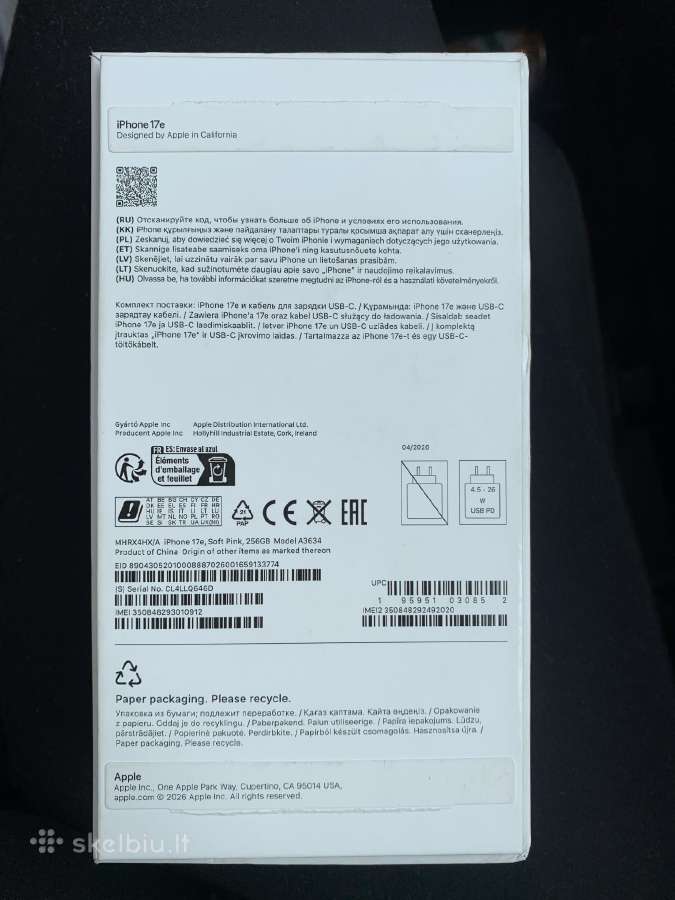iPhone 17e - nuotraukos Nr. 2