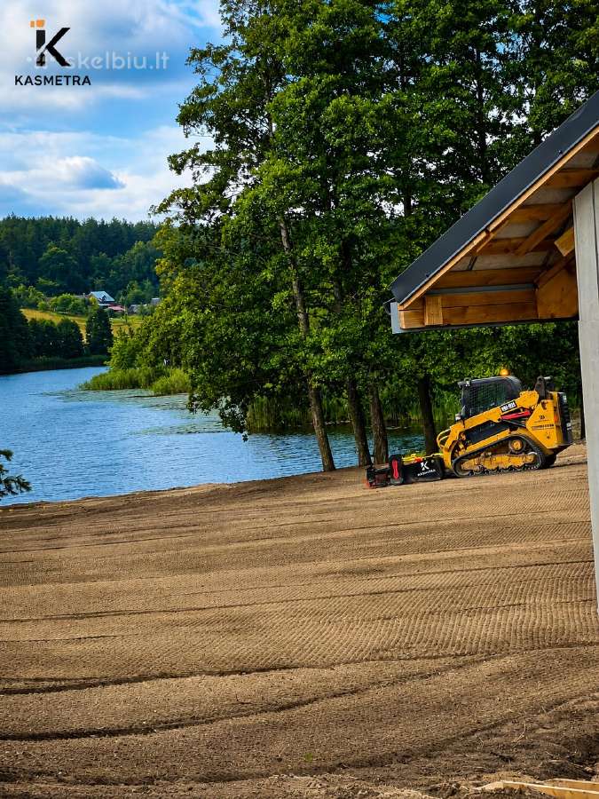 Sklypų lyginimas, vejos paruošimas, žemės darbai - nuotraukos Nr. 2