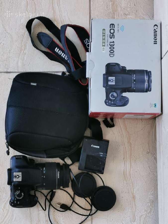 Canon fotoaparatas su objektyvu + Dovanos - nuotraukos Nr. 3