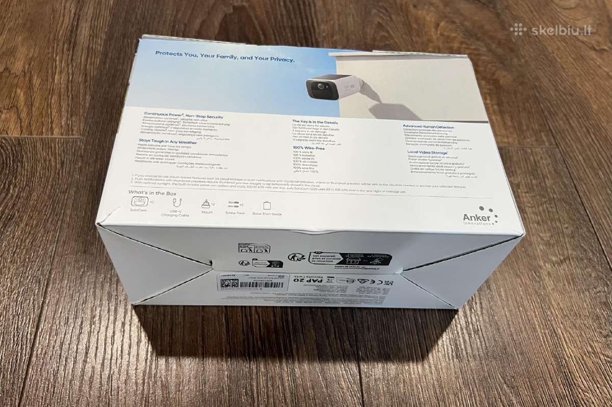 Eufy Security Camera S220 Solocam 2pack - nuotraukos Nr. 3