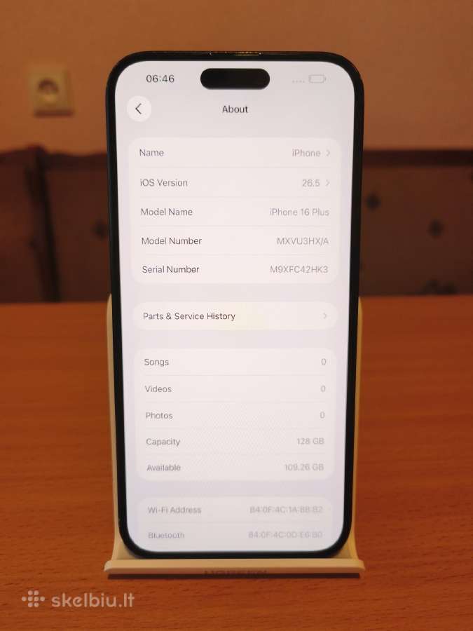 iPhone 16 plus, 128gb , 100% battery health - nuotraukos Nr. 7
