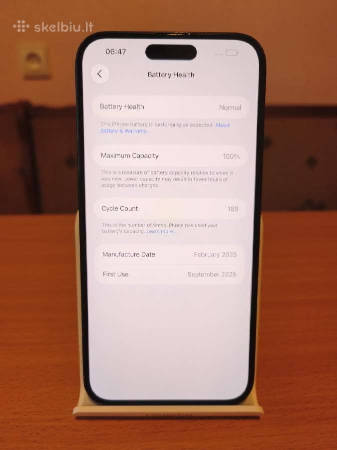 iPhone 16 plus, 128gb , 100% battery health - nuotraukos Nr. 8