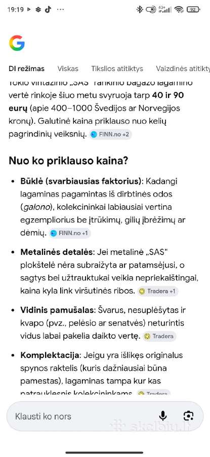 Vintažinis lagaminas - nuotraukos Nr. 10