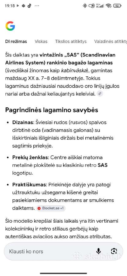 Vintažinis lagaminas - nuotraukos Nr. 2