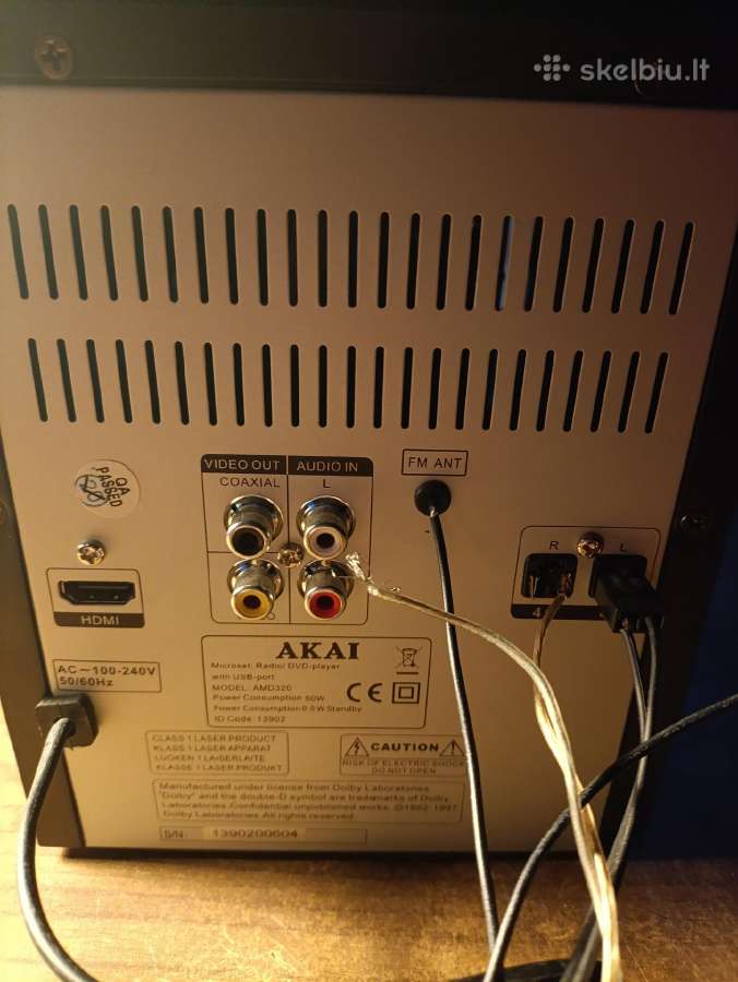 Geras Akai Centras,CD,dvd,fm,hdmi,usb-port - nuotraukos Nr. 8