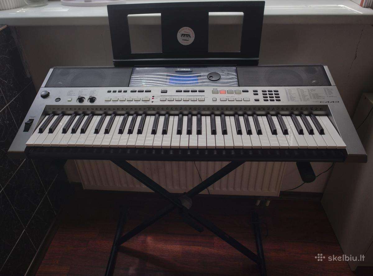 Yamaha Psr-e443 sintezatorius + stovas, apdangalas - nuotraukos Nr. 2