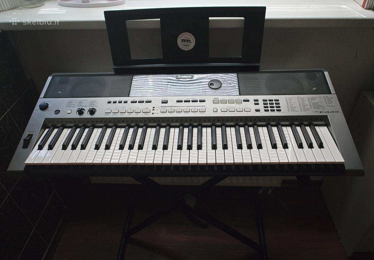 Yamaha Psr-e443 sintezatorius + stovas, apdangalas - nuotraukos Nr. 5