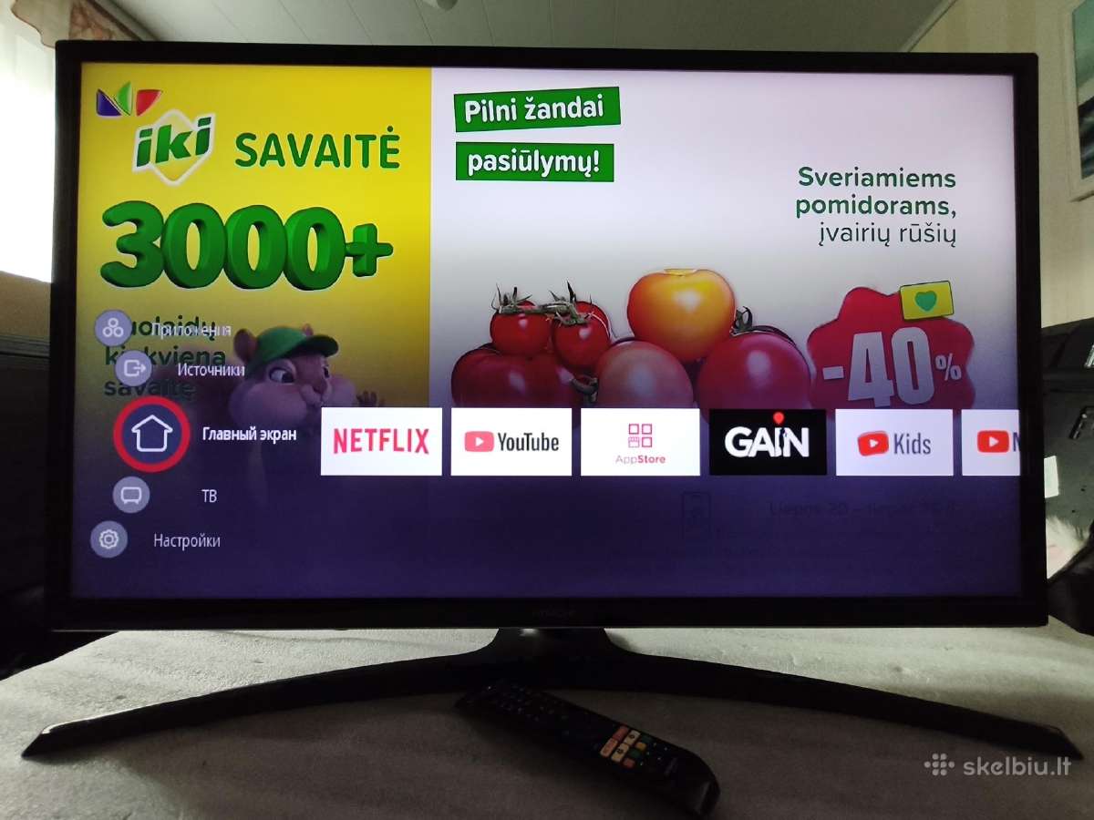 Hitachi 40" 102cm. Smart Fhd Wi-fi - nuotraukos Nr. 2