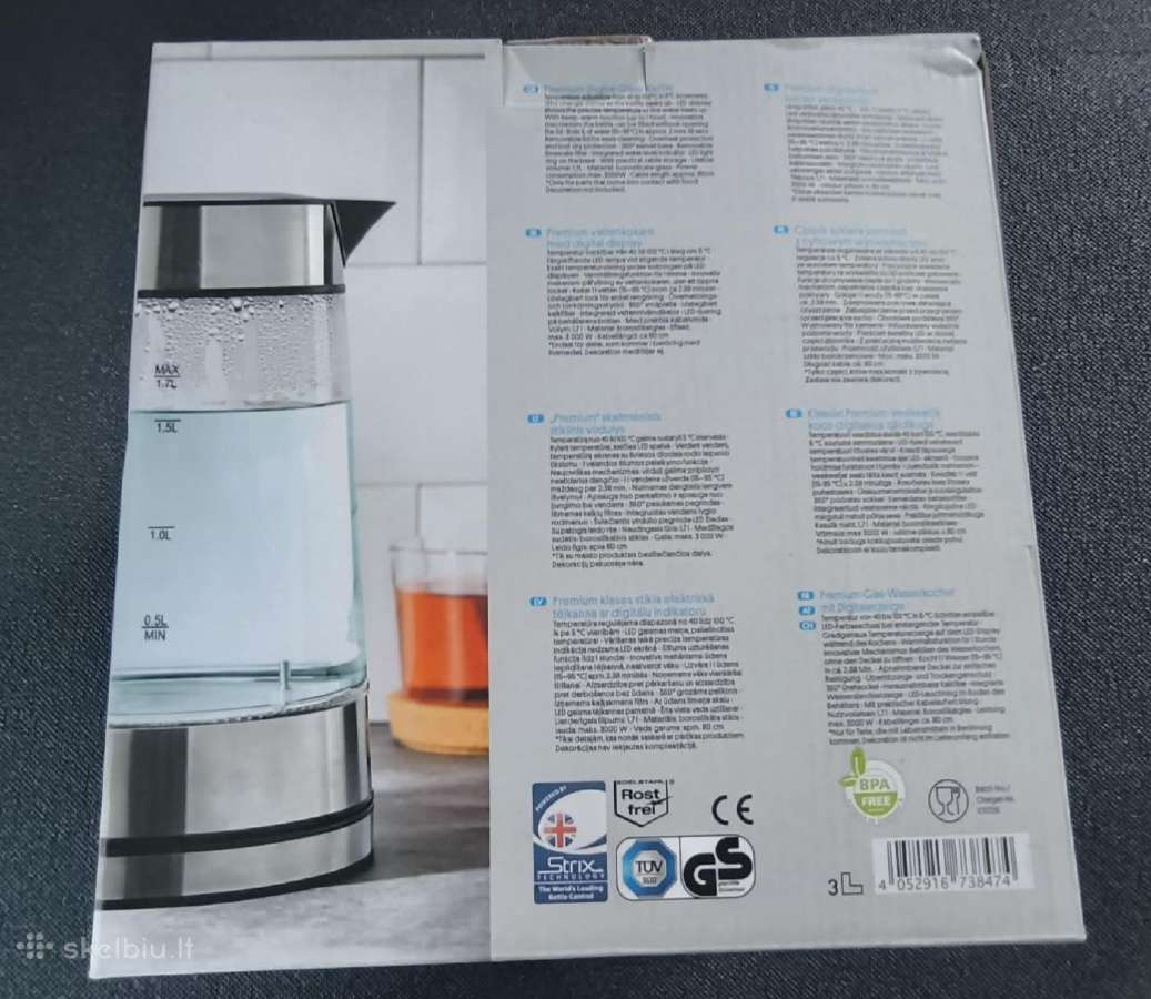 Premium" skaitmeninis stiklinis virdulys - nuotraukos Nr. 8