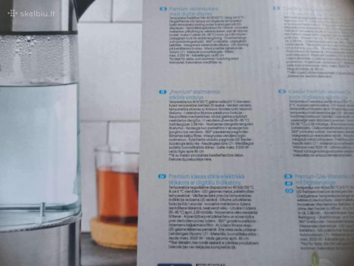 Premium" skaitmeninis stiklinis virdulys - nuotraukos Nr. 11
