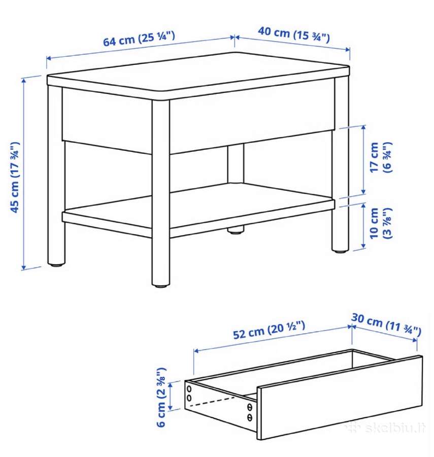 Ikea Tonstad žurnaliniai staliukai - nuotraukos Nr. 6