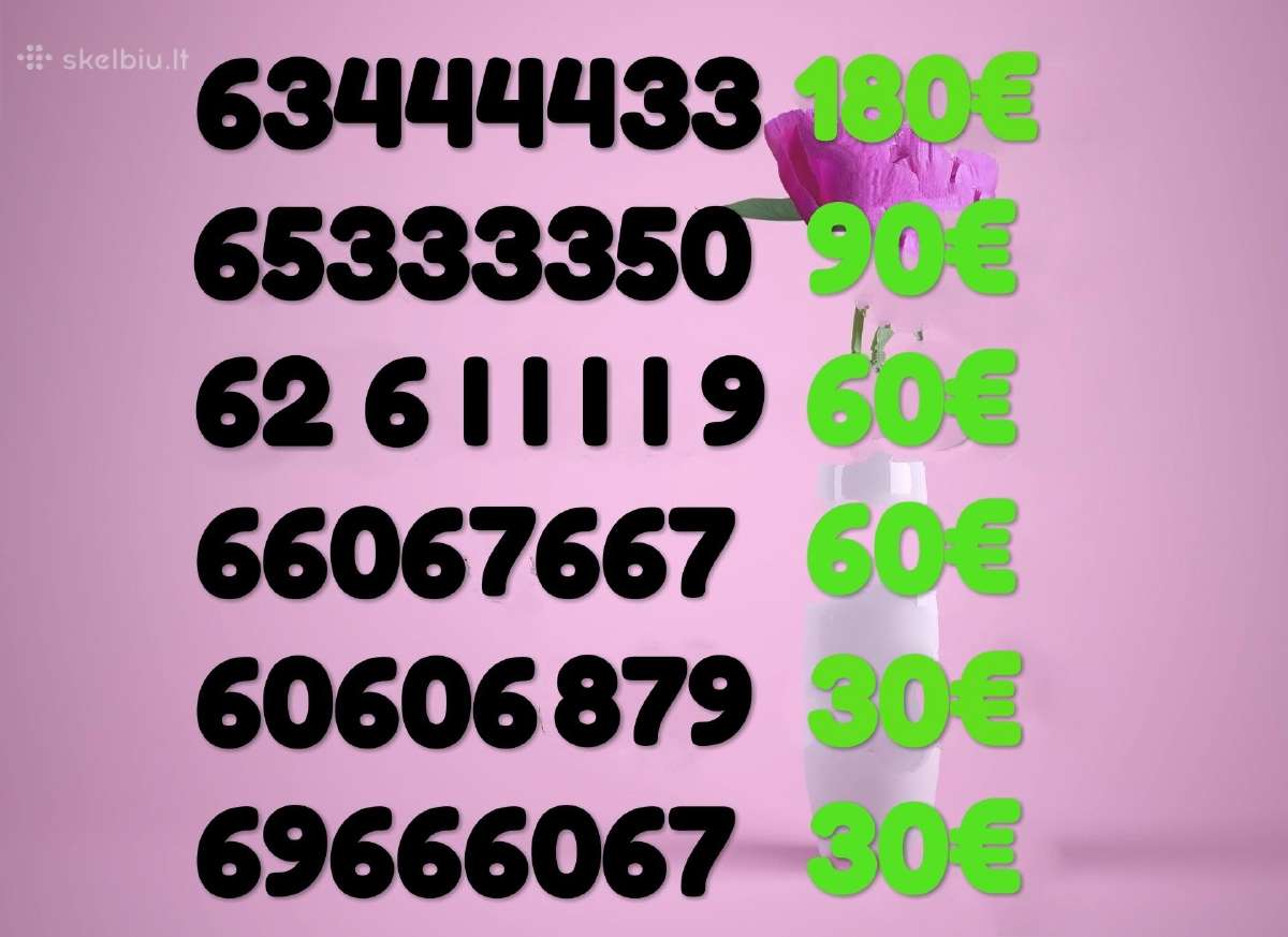 Lengvas VIP Numeris 800800 ,66666, 3444433 - nuotraukos Nr. 3